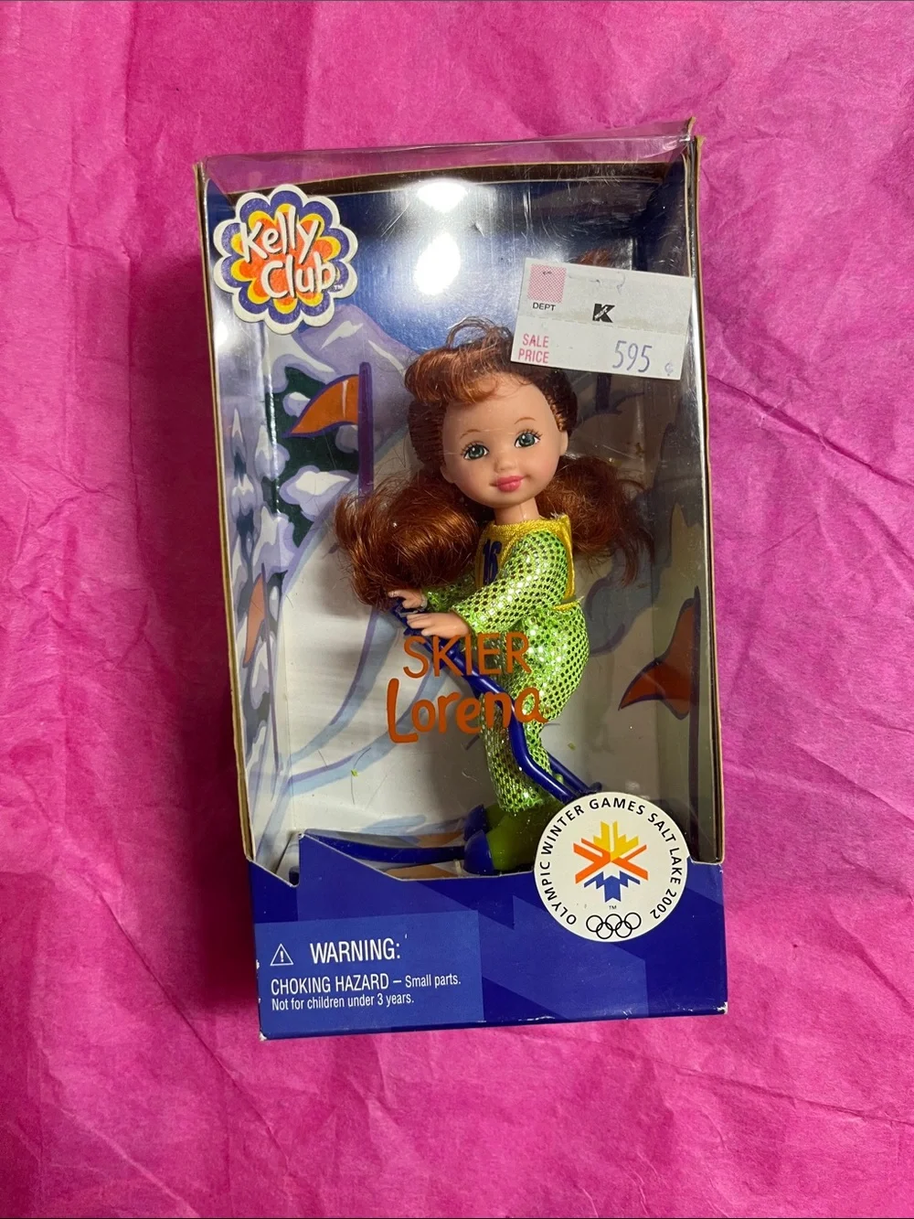 2002 Mattel Kelly Club Skier Lorena  Salt Lake City Olympic Winter Games NRFB